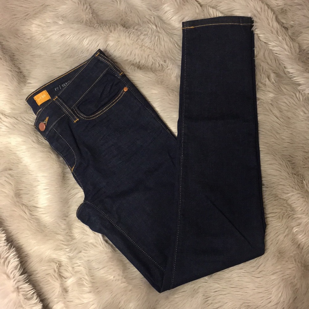 Pilcro and the Letterpress Dark Wash Jeans